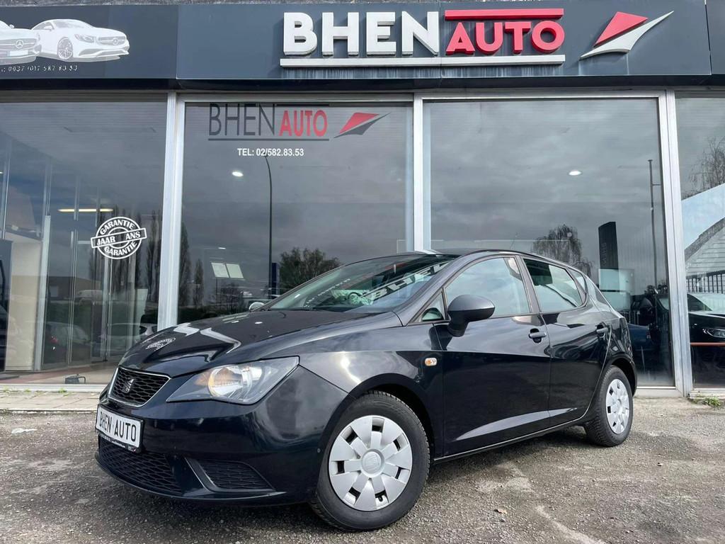 SEAT Ibiza 1.2i / RADIO / AIRCO / TRES PROPRE (bj 2013), Auto's, Seat, Euro 5, Stof, Gebruikt, Zwart