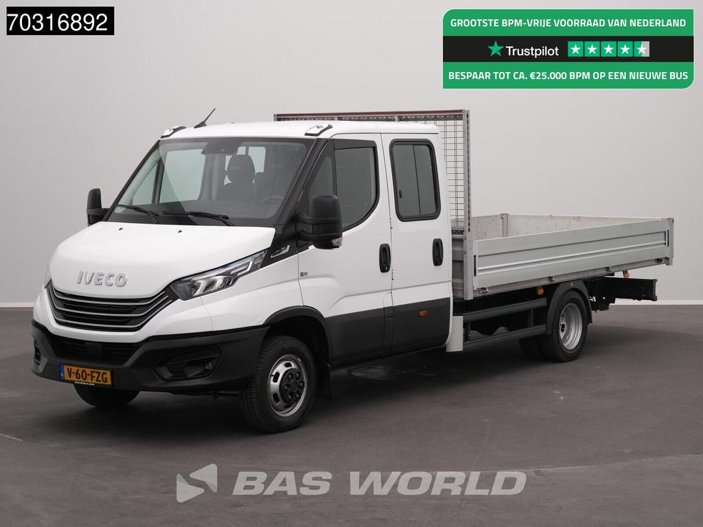 Iveco Daily 40C16 Automaat Dubbel Cabine Open Laadbak 3,5t T, Auto's, Bestelwagens en Lichte vracht, Stof, Gebruikt, Euro 6, Iveco