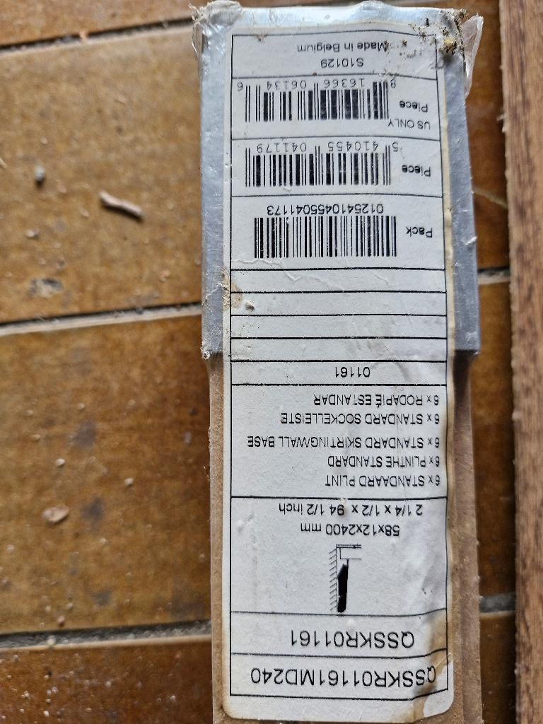 Plinten quick step, Nieuw, 200 tot 250 cm, Plinten, Ophalen