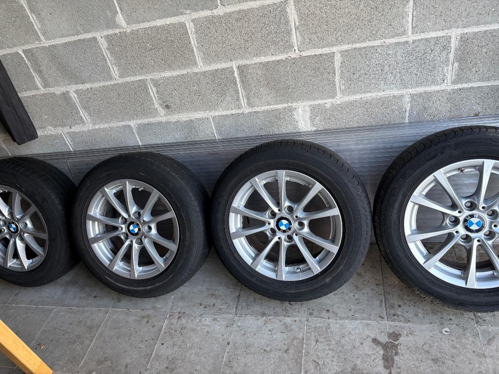 BMW velgen met zomer banden, Auto-onderdelen, Banden en Velgen, Ophalen, Overige, Gebruikt, 16 inch