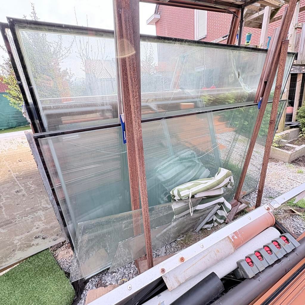 Kleur Bruin, elemineu,  breedt 7mt lang 3mt, Tuin en Terras, Ophalen, Zo goed als nieuw