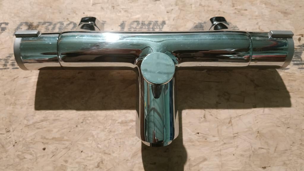 Mitigeur thermostatique bain et douche Livarno, Enlèvement ou Envoi, Comme neuf, Chrome, Baignoire