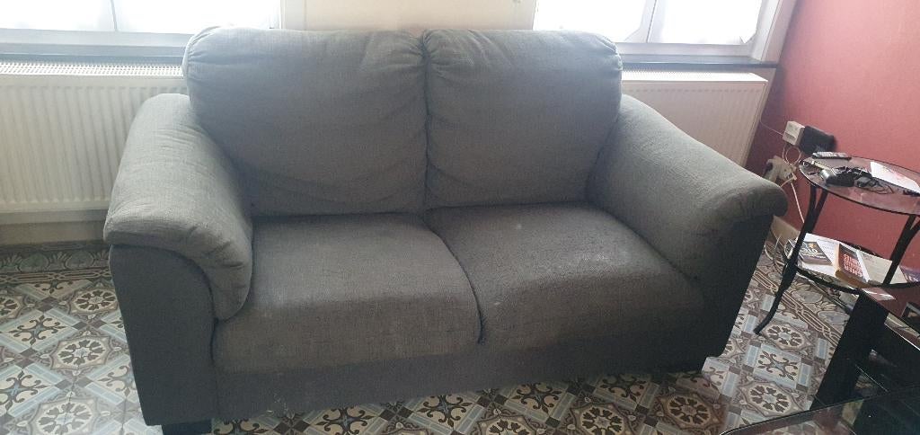 Canapé 2 places ikea tissu bleu, 75 à 100 cm, Enlèvement, Utilisé, Deux personnes