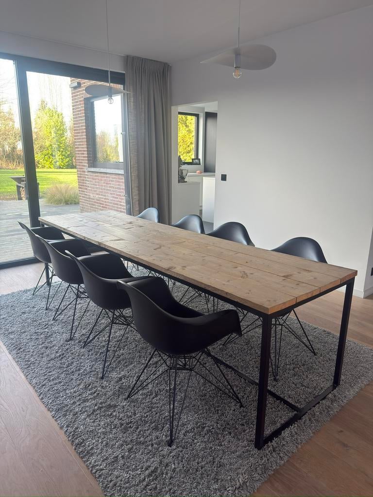 Eettafel Alu Frame, Ophalen, Zo goed als nieuw