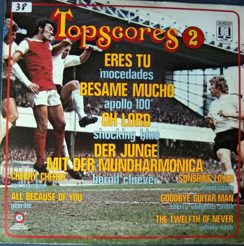 LP Topscores vol 2, CD & DVD, Vinyles | Pop, 12 pouces, Enlèvement ou Envoi, Compilation, Comme neuf