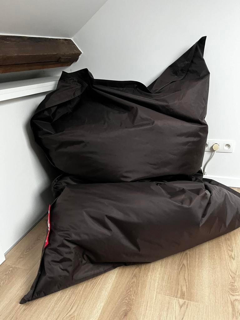 Pouff FatBoy parfait etat, Maison & Meubles, Enlèvement, Comme neuf, Brun, Pouf