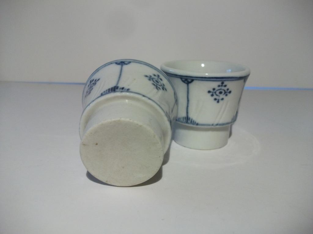 2 potjes Jaeger Saks of Boch -  blauw wit, Antiek en Kunst, Ophalen of Verzenden