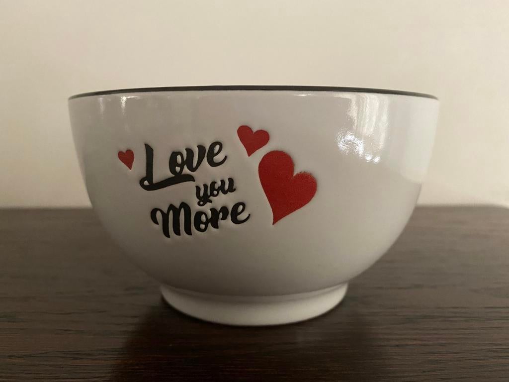 Ontbijtkom Valentijn 650ml *Nieuw*, Enlèvement ou Envoi, Neuf, Récipient(s)