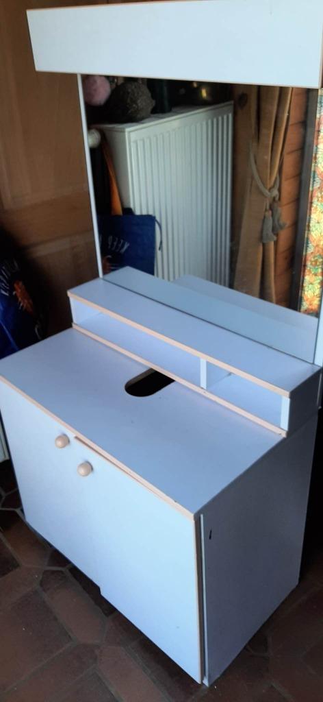 meuble sdb avec lampe, Maison & Meubles, Armoire à miroir, Enlèvement, Utilisé, 100 à 150 cm