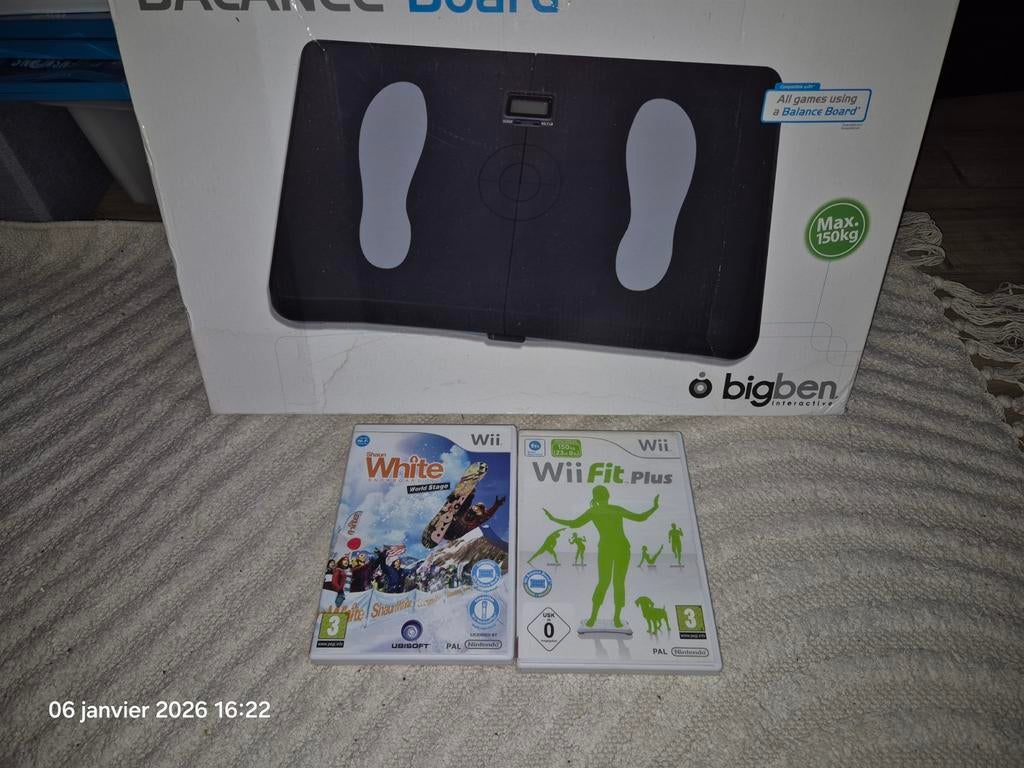 pack balance board bigben neuve + 2 jeux wii, Consoles de jeu & Jeux vidéo