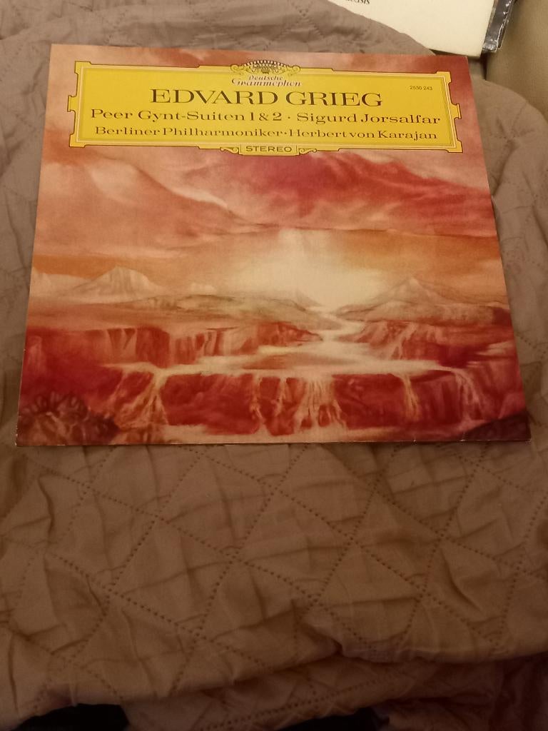 Lp van Edvard Grieg, Berliner Philharmoniker,..., Enlèvement ou Envoi, Autres formats, Utilisé, Romantique