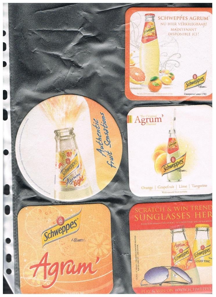 FEUTRE SCHWEPPES, Collections, Envoi, Neuf, Sous-bock