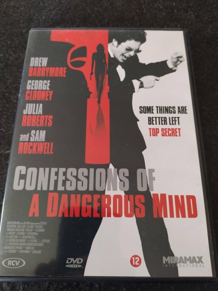 DVD Confessions d'un esprit dangereux avec George Clooney, À partir de 12 ans, Enlèvement ou Envoi, Comme neuf, Comédie d'action