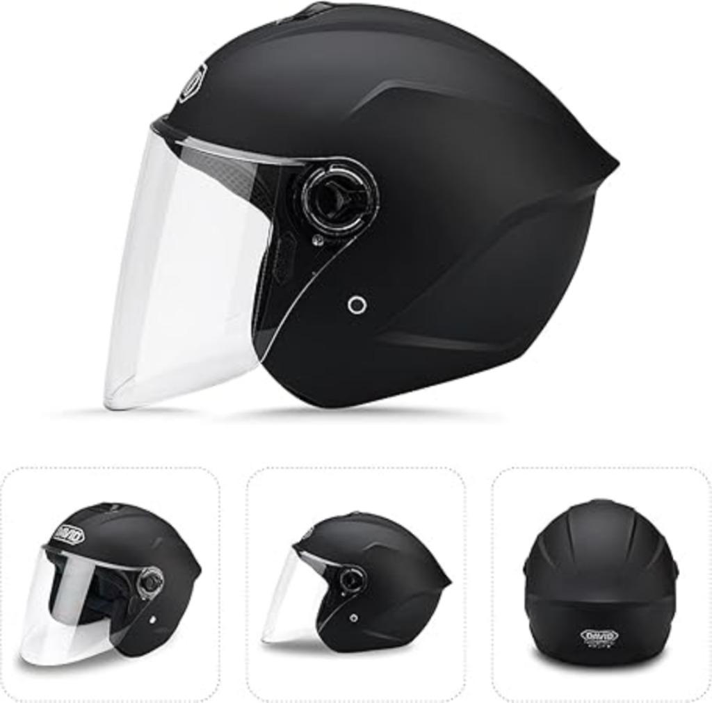 LIONCIANO Motorhelm in vintage stijl SNELLE GRATIS VERZENDIN, Motoren, Kleding | Motorhelmen, Verzenden, Dames, Jethelm, Nieuw met kaartje
