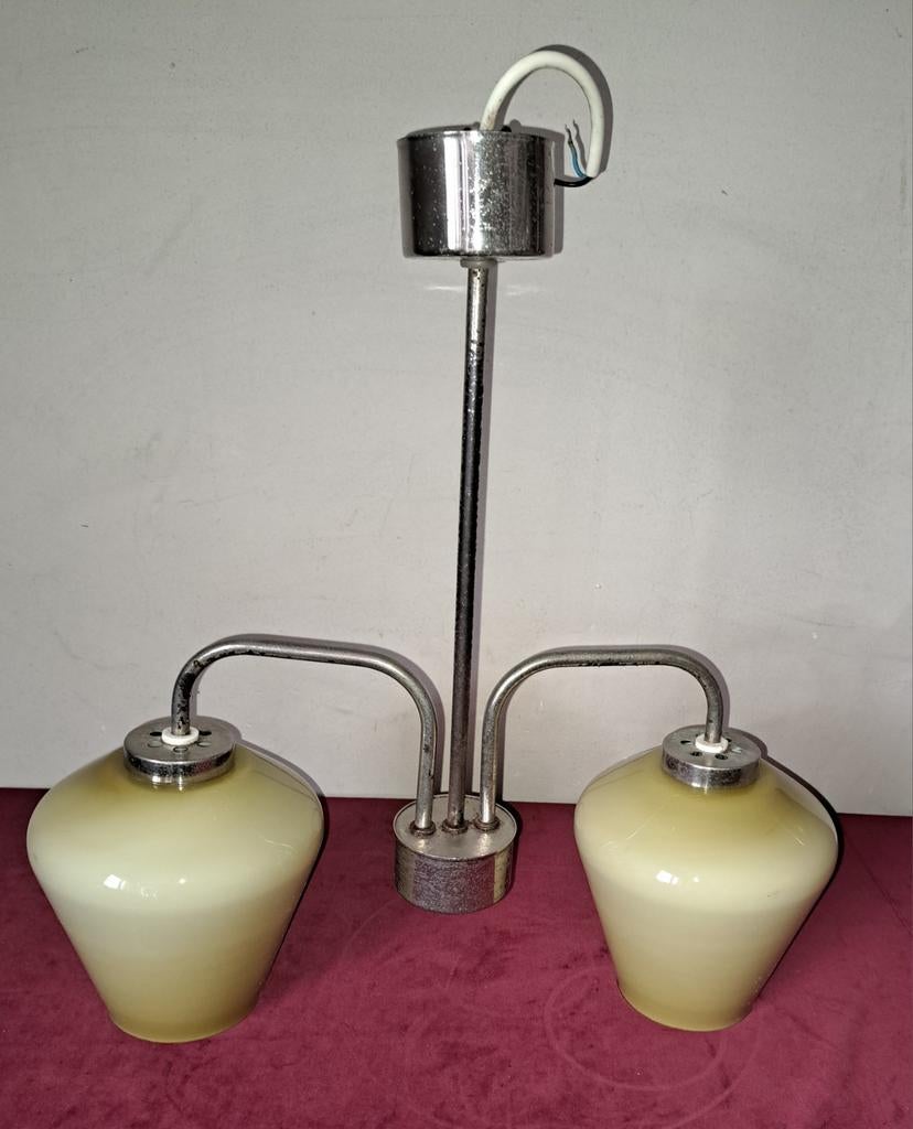 Luster Lusters oude vintage plafondlamp, Antiek en Kunst, Ophalen of Verzenden