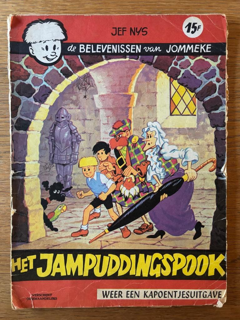 Strip: Jommeke - Het Jampuddingspook, Boeken, Stripverhalen, Gelezen, Eén stripboek, Ophalen of Verzenden