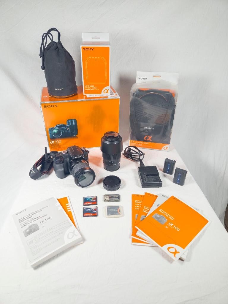 Sony α100 (DSLR-A100) – Set complet en excellent état, 10 Mégapixel, Enlèvement, Utilisé, 8 fois ou plus