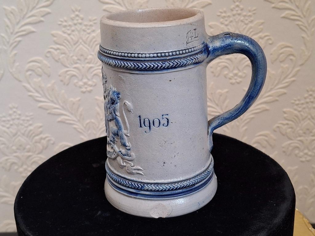 Chope à bière belge de 75 ans, Envoi, Utilisé, Service