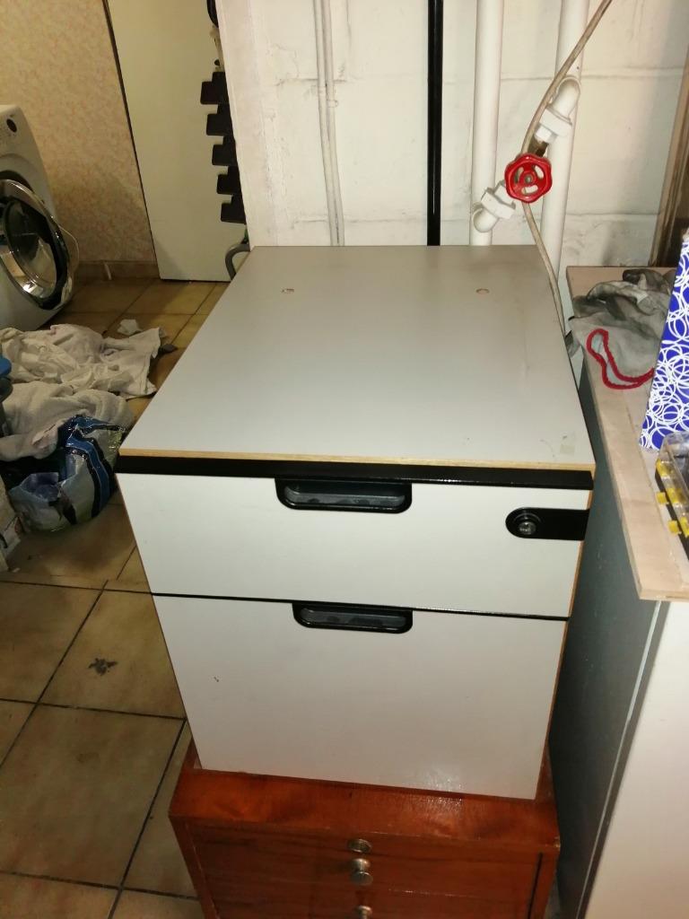 Classeur bois ,acier, Enlèvement, Comme neuf, Métal