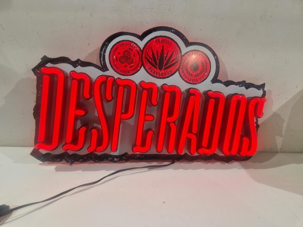 Desperados verlichting neon reclamebord Dekkers met dimmer, Collections, Marques & Objets publicitaires, Enlèvement ou Envoi, Comme neuf
