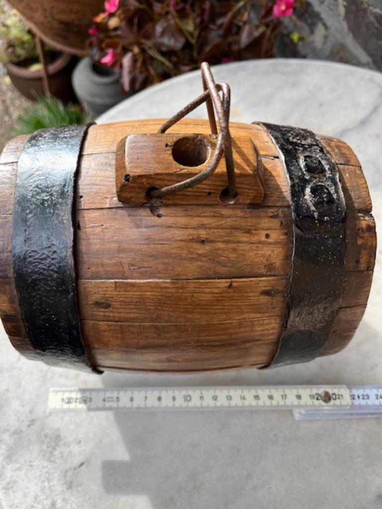 Origineel houten kruittonnetje kruit kruitton 18e eeuw, Enlèvement ou Envoi