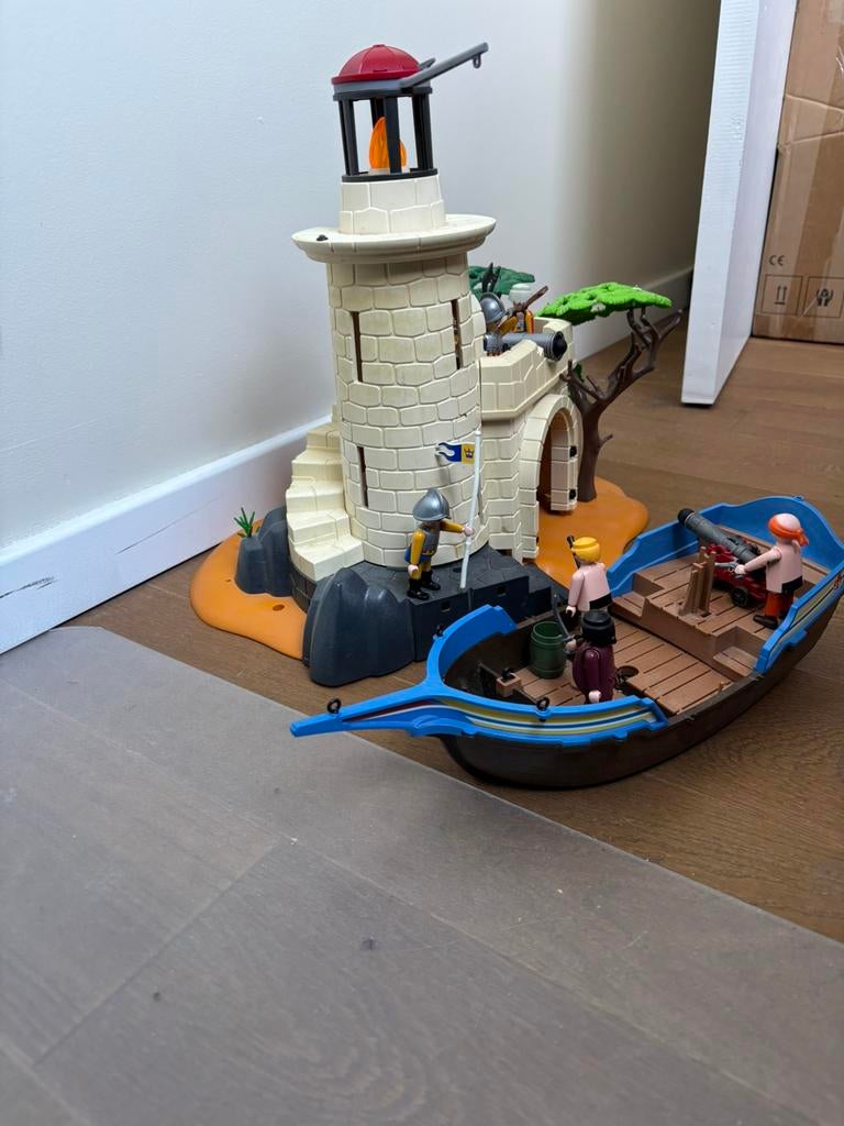 Playmobil 4294 soldats spaniols +fort et bateau pirates, Enlèvement ou Envoi, Comme neuf