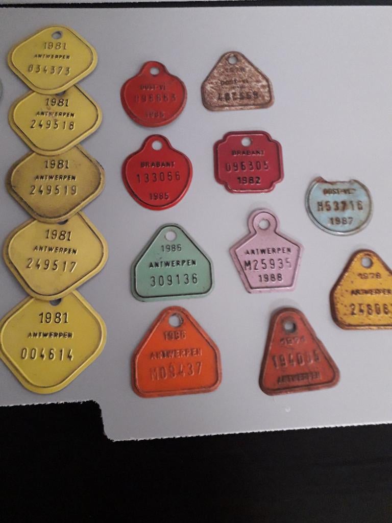 Fietsplaten, Ophalen