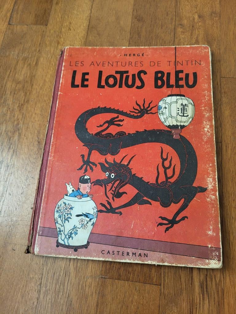 Tintin Le Lotus Bleu B1, première édition en couleurs, Enlèvement ou Envoi