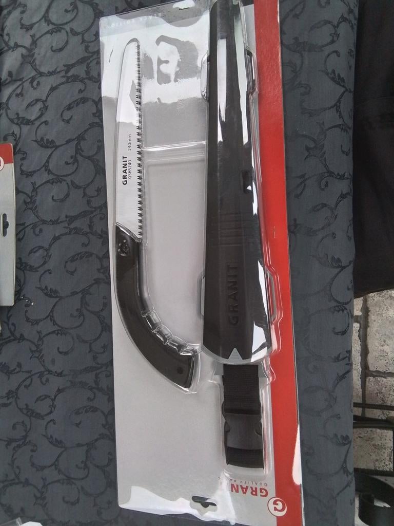 Scie à branches + étui ceinture Granit Black édition, Bricolage & Construction, Neuf