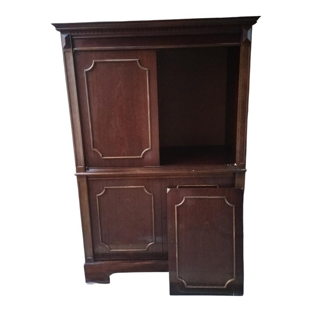 Gratis stevige grote houten opbergkast, Huis en Inrichting, Kasten | Computermeubels, Ophalen