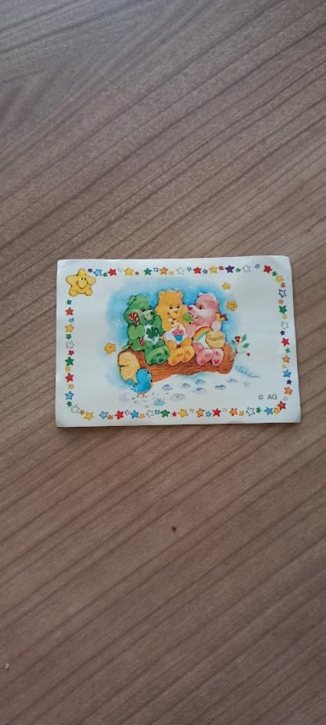 Autocollant Panini Care Bears 1985. Numéro 136, Enlèvement ou Envoi, Comme neuf, Bande dessinée ou Dessin animé
