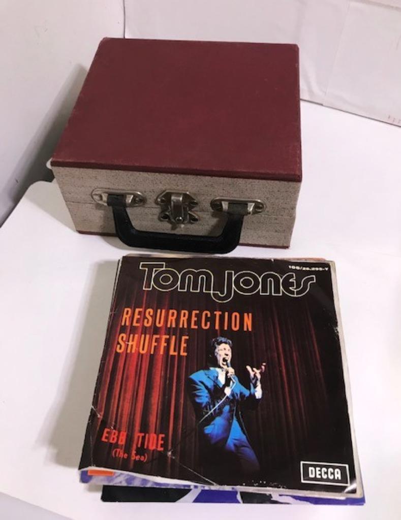 Vinyl 45 toeren 25 singles + koffer! Jaren 70🎶🤗🔊🎵💑, 7 inch, Single, Ophalen of Verzenden, Zo goed als nieuw