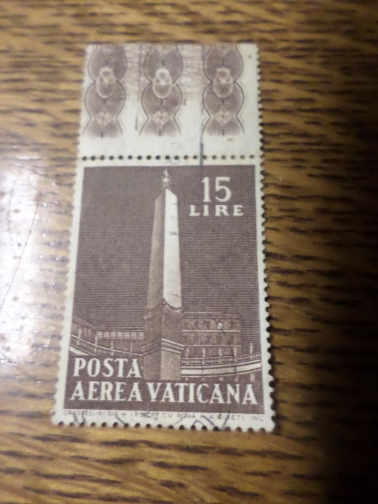 postzegel vaticaan afgestempeld, Ophalen of Verzenden, Overige landen, Gestempeld