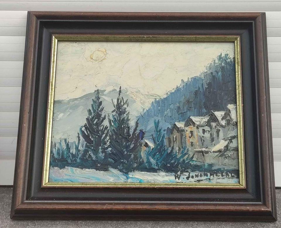 Huile sur panneau signe walter jonckheere, Antiek en Kunst, Ophalen of Verzenden