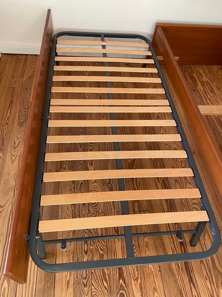 Lit gigogne 90x200cm, 90 cm, Brun, Enlèvement, Utilisé