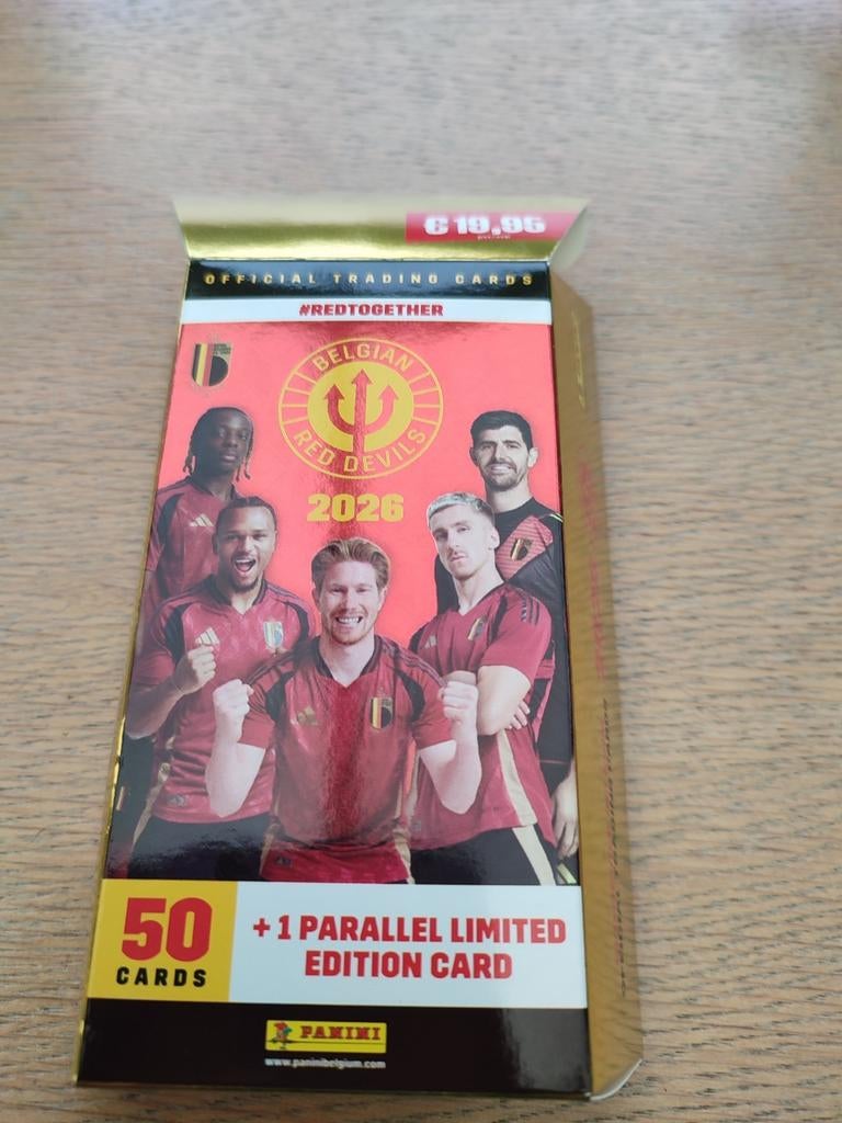 Panini Belgian Red Devils 2026. 51 cartes neuves sous cello., Collections, Enlèvement ou Envoi, Comme neuf