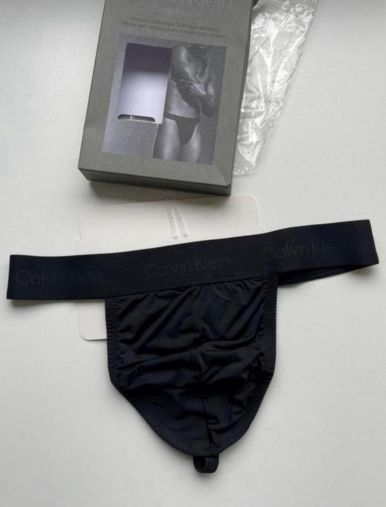 Calvin Klein String Mannen Nieuw, Verzenden, Zwart, Calvin Klein, Slip