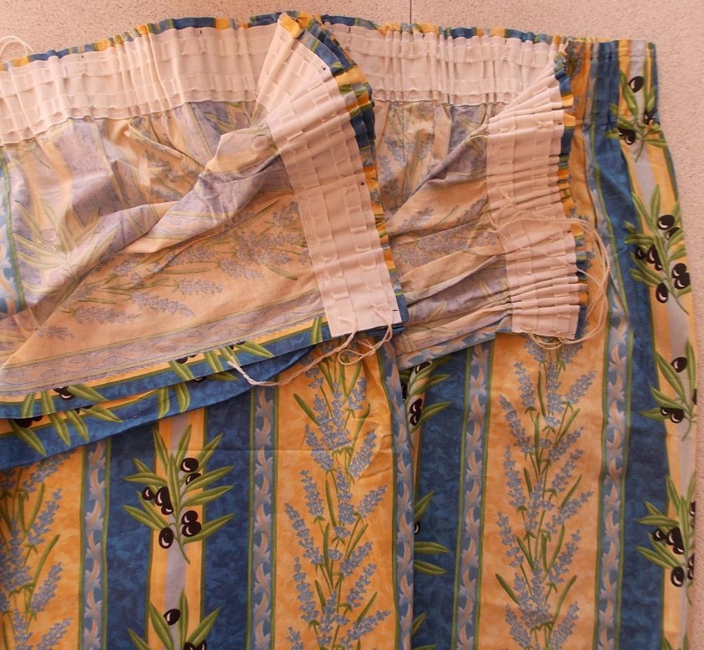 5 Paires Tentures : Ht 225-210-195X Larg : 204-150-120 cm., Maison & Meubles, Ameublement | Rideaux & Stores à lamelles, Utilisé