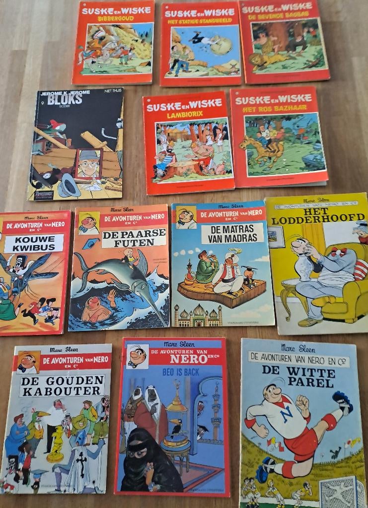 13 strips en 1 boek 50 jaar Suske en Wiske, Boeken, Meerdere stripboeken, Ophalen, Gelezen