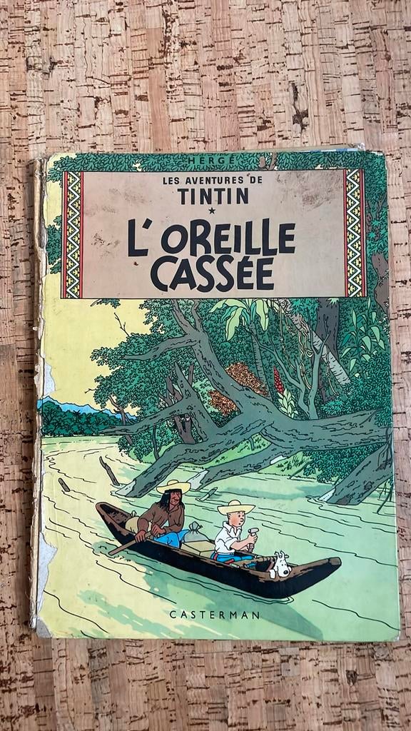 Tintin - L’oreille cassée - B39 1971, Boeken, Stripverhalen, Ophalen of Verzenden