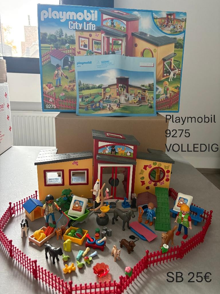 playmobil dierenpension - 9275, Ophalen, Zo goed als nieuw, Complete set