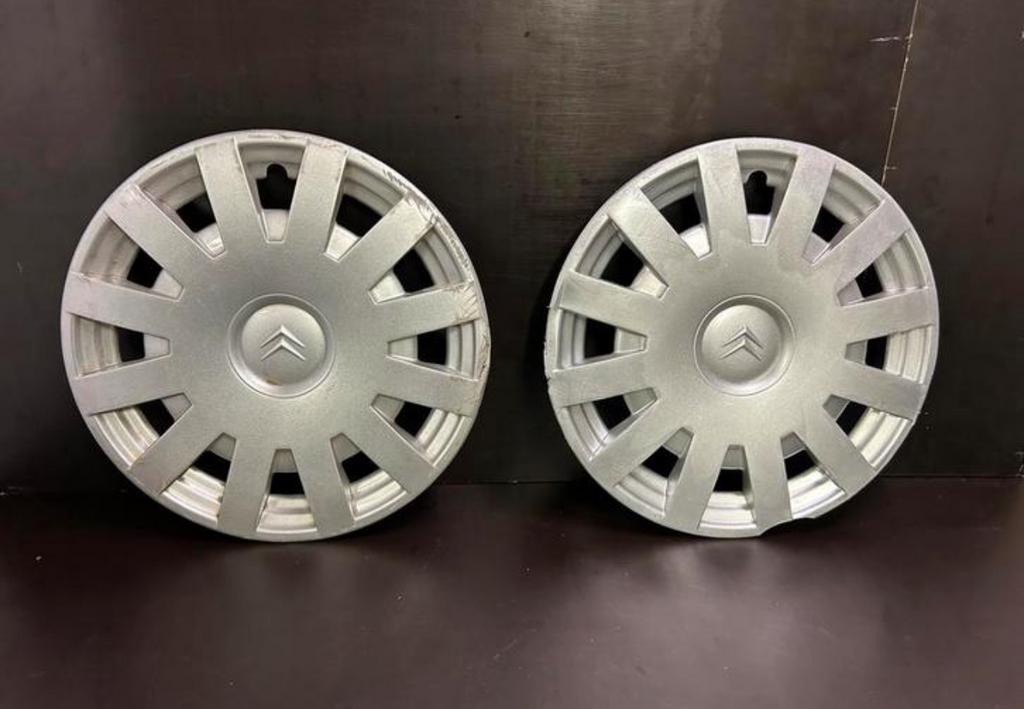 2 enjoliveurs Citroën C2,C3 berlingo 15", Autos : Divers, Enjoliveurs, Enlèvement ou Envoi, Utilisé