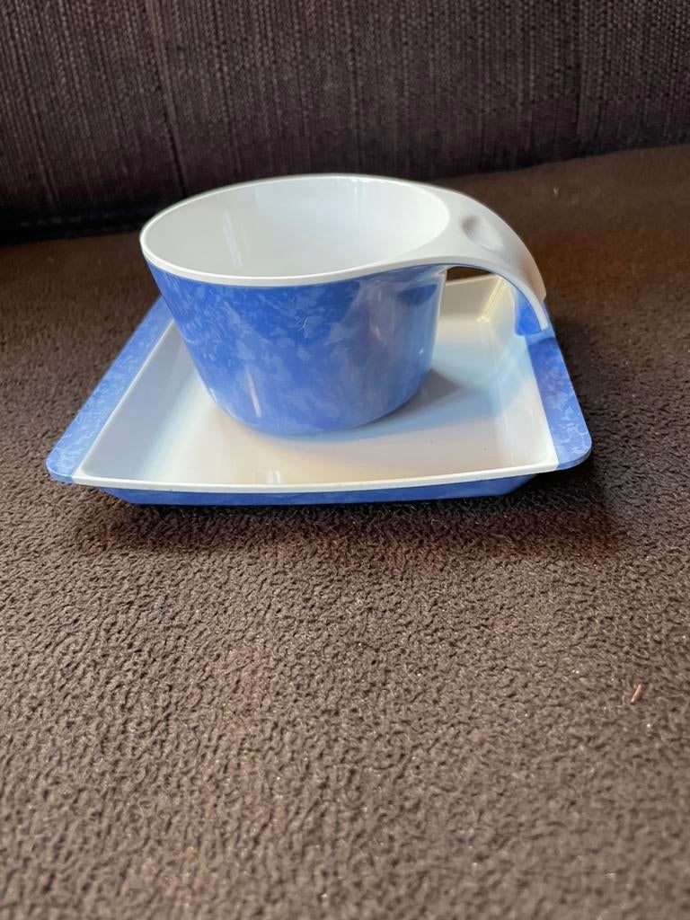 100 Swiss Air kopjes en bordjes (plastic) Vintage, Ophalen of Verzenden, Zo goed als nieuw