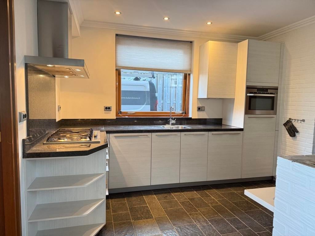 #5 L-vormige keuken, Huis en Inrichting, Ophalen, Graniet of Steen, Hoekkeuken