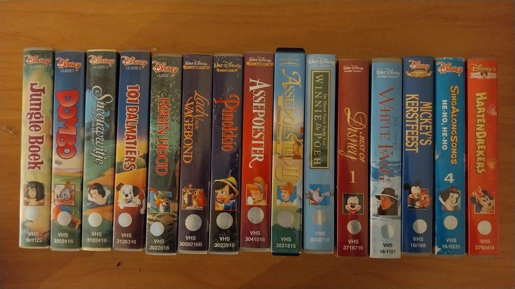 15 videocassettes Disney, Cd's en Dvd's, Gebruikt, Tekenfilm, Alle leeftijden, Ophalen of Verzenden