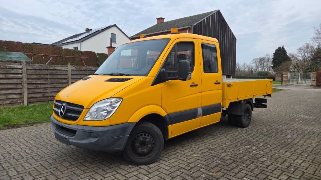 Mercedes Benz Sprinter 516 Open Laadbak, Dub Cabine van 2013, Auto's, Mercedes-Benz, Bedrijf, Te koop, Sprinter Combi, Diesel