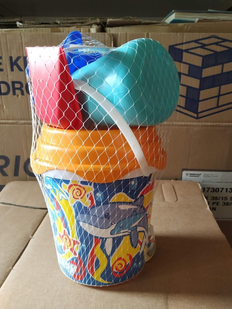 strandemmer splinternieuwe grote gevulde emmer, Ophalen of Verzenden, Nieuw