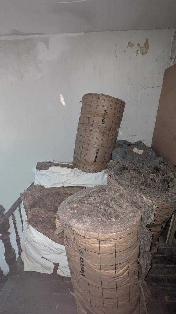 Chutes Laine de roche, environ 20 M2 épaisseur 200 mm, Bricolage & Construction, Laine de roche