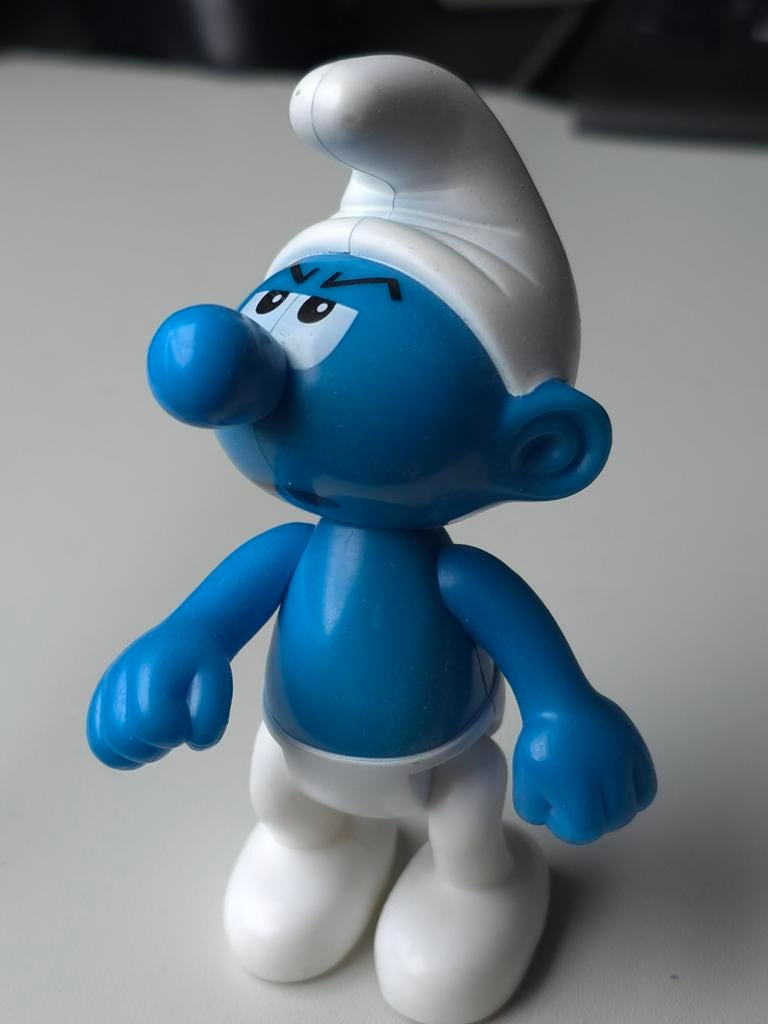 Figurine Schtroumpf Grognon, Verzamelen, Smurfen, Gebruikt, Poppetje, Figuurtje of Knuffel, Moppersmurf, Verzenden