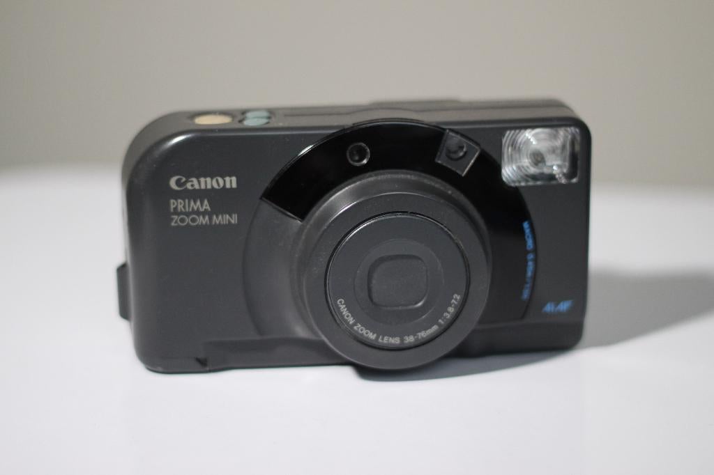 Te koop Canon Prima Zoom Mini, Audio, Tv en Foto, Fotocamera's Analoog, Ophalen, Zo goed als nieuw, Compact, Canon